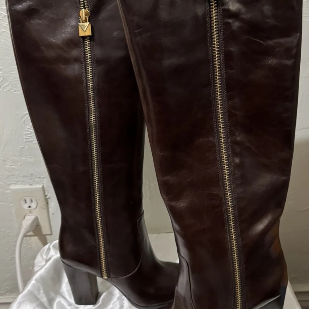 Michael Kors Margaret Boot Color Nutmeg Size 7 - Picture 13 of 15